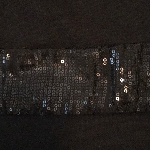 Y&F | Young & Free Black Dress with Sequins 8-9 Y - Picture 4 of 5